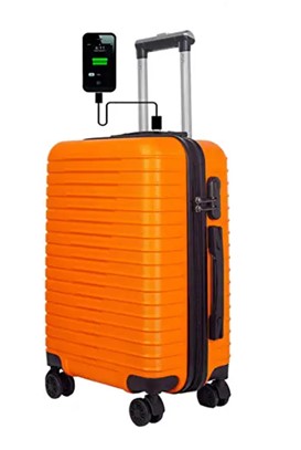 3G_ABS_Atlantis_Smart_Series_USB_Charging_20_Inch_55_cm_4_Wheel_Trolley_Luggage_Cabin_Size_Suitcase_Travellersofindia.com