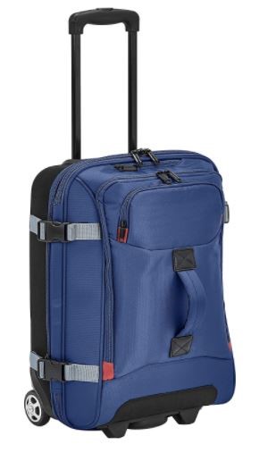 Amazon_Basics_Rolling_Travel_Duffel_Bag_Luggage_with_Wheels_Small_Blue_Travellersofindia.com