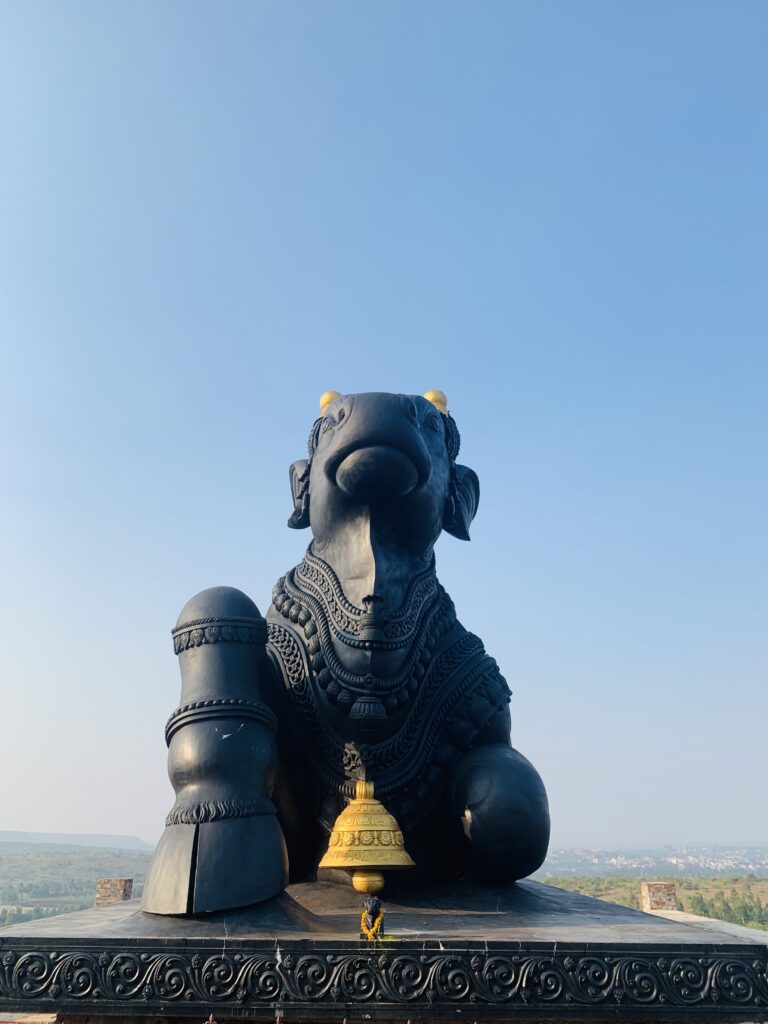 Karnatakas_Second_Tallest_Shiva_Statue_Nandi_1at_Ramdurg_Travellersofindia.com