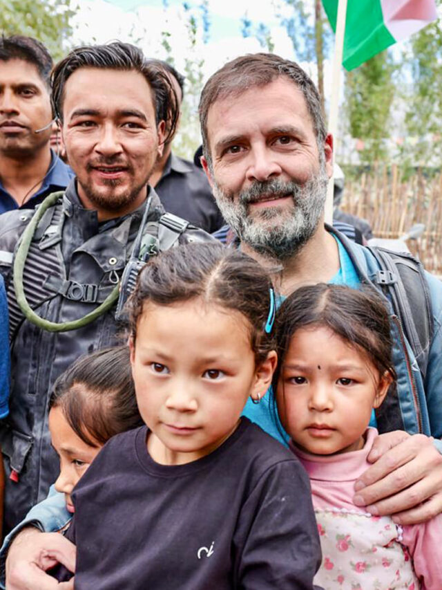 Rahul Gandhi’s KTM Adventure to Pangong Lake and Heartwarming Local Meets